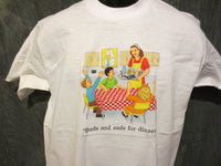 Thumbnail for Childhood Buds and Suds for Dinner Adult White Tshirt - TshirtNow.net - 4
