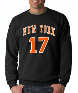 Linsanity New York Knicks Jeremy Lin - Black Crewneck Sweatshirt - TshirtNow.net