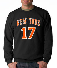 Thumbnail for Linsanity New York Knicks Jeremy Lin - Black Crewneck Sweatshirt - TshirtNow.net