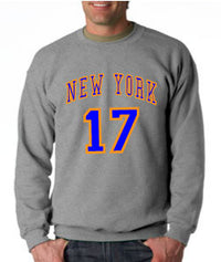 Thumbnail for Linsanity New York Knicks Jeremy Lin - Sports Gray Crewneck Sweatshirt - TshirtNow.net