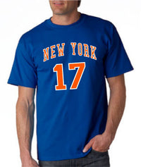 Thumbnail for New York Knicks Jeremy Lin - Blue Tshirt - TshirtNow.net - 1