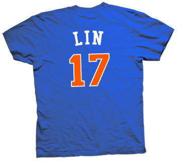 New York Knicks Jeremy Lin - Blue Tshirt - TshirtNow.net - 2