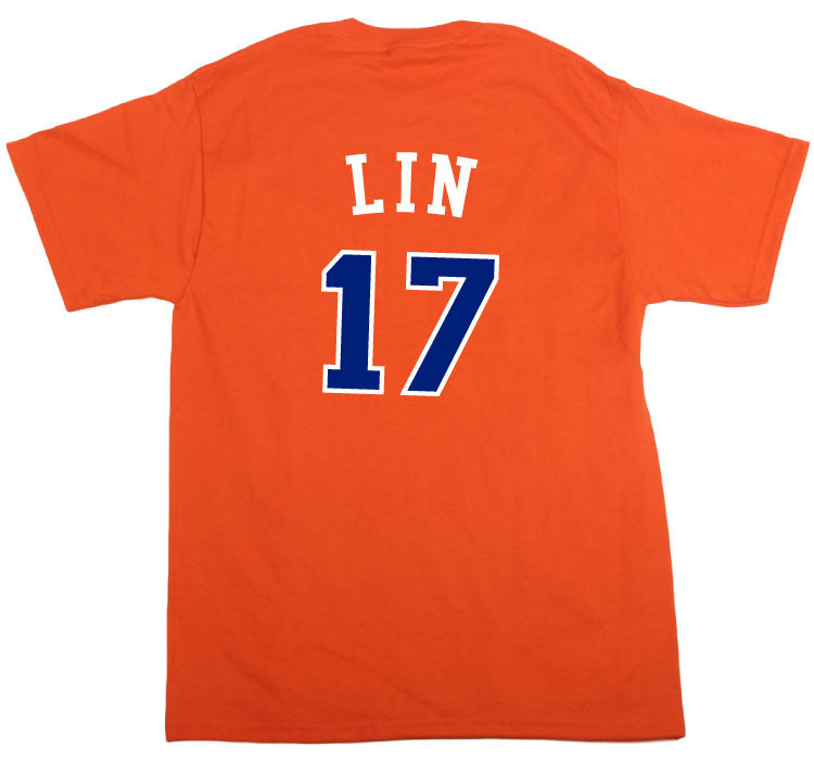 New York Knicks Jeremy Lin - Orange Tshirt - TshirtNow.net - 2