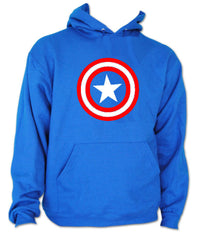 Thumbnail for Captain America Shield Logo Royal Blue Hoodie Sweatshirt - TshirtNow.net - 2