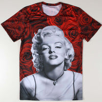 Thumbnail for Marilyn Monroe Roses Allover 3D Print Tshirt - TshirtNow.net - 1