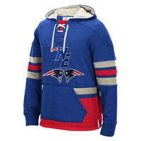 Thumbnail for New England Patriots Laced Hockey style Hoodie Sweatshirt
