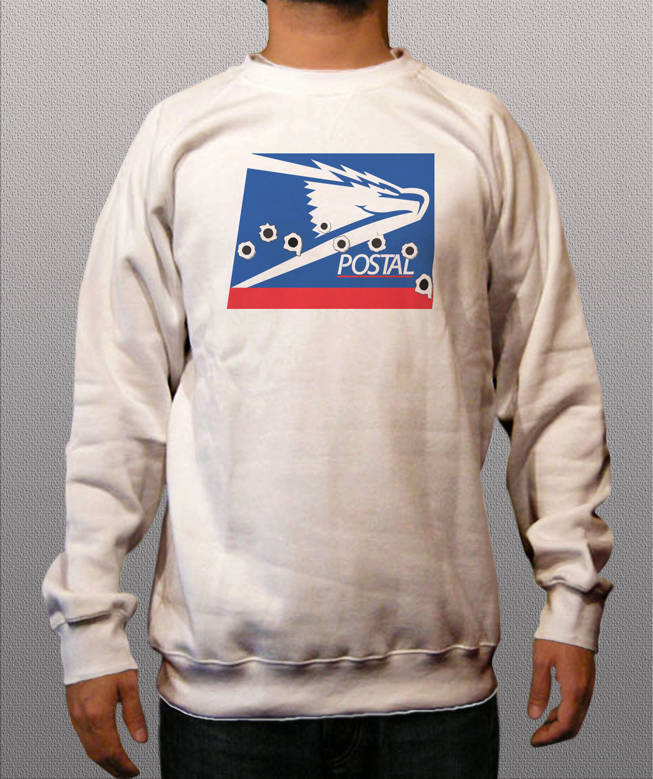 Postal White Crewneck Sweatshirt - TshirtNow.net - 1