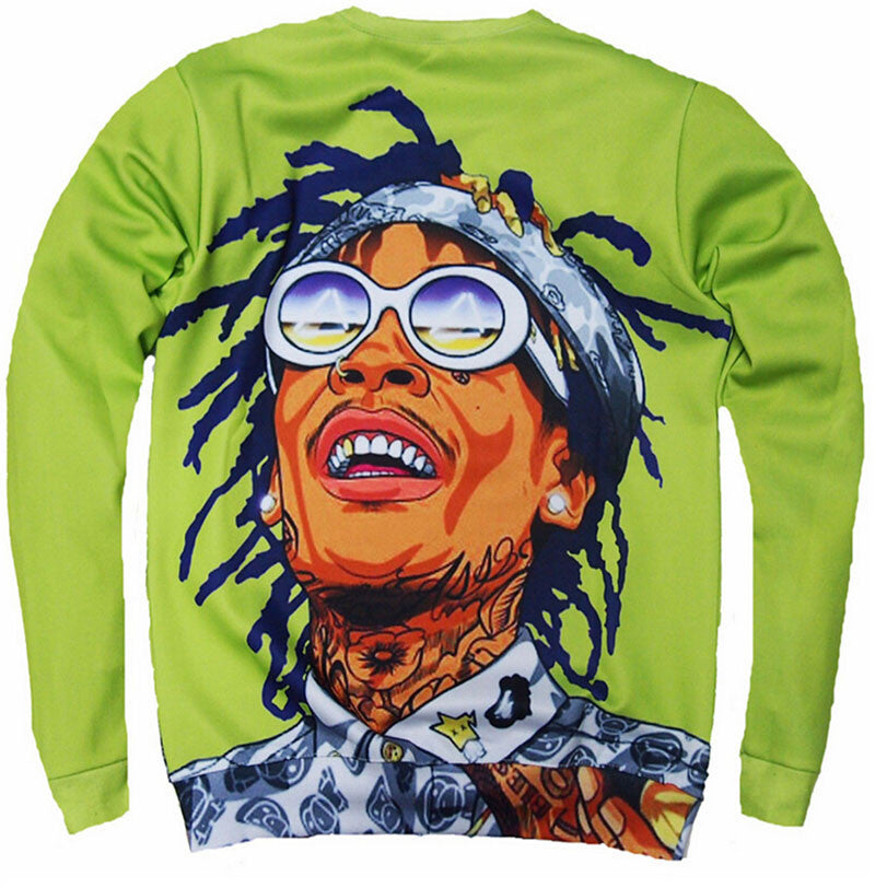 Wiz Khalifa 3D Allover Print Crewneck Sweatshirt - TshirtNow.net - 4