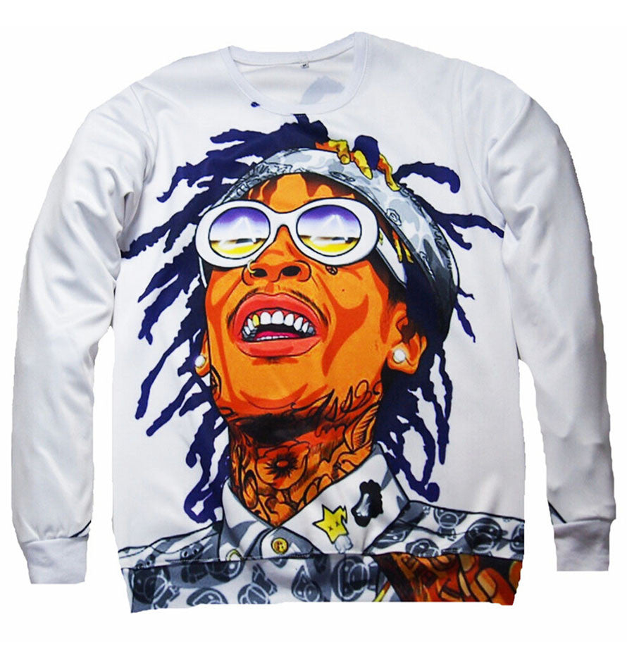 Wiz Khalifa 3D Allover Print Crewneck Sweatshirt - TshirtNow.net - 1