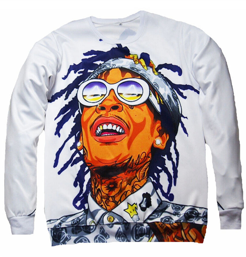 Wiz Khalifa 3D Allover Print Crewneck Sweatshirt - TshirtNow.net - 2