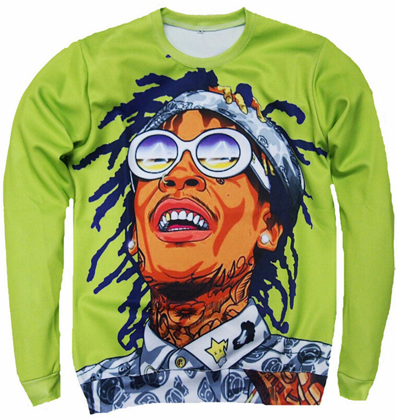 Wiz Khalifa 3D Allover Print Crewneck Sweatshirt - TshirtNow.net - 3