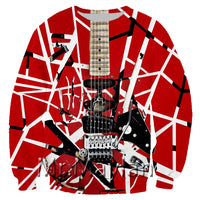 Thumbnail for Van Halen Frankenstrat Stripe Allover 3d Print Hoodie