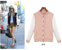 Thumbnail for Women's College Style Taylor Swift Varsity Baseball Jacket