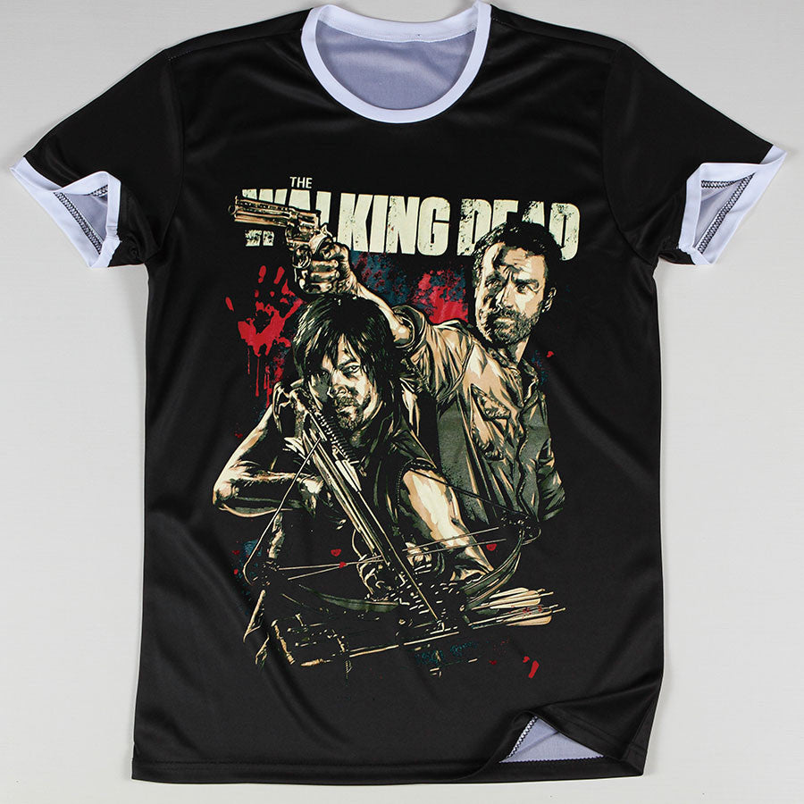 The Walking Dead 3D Oversize Print Rick and Daryl Ringer Tshirts - TshirtNow.net - 2