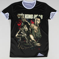 Thumbnail for The Walking Dead 3D Oversize Print Rick and Daryl Ringer Tshirts - TshirtNow.net - 2