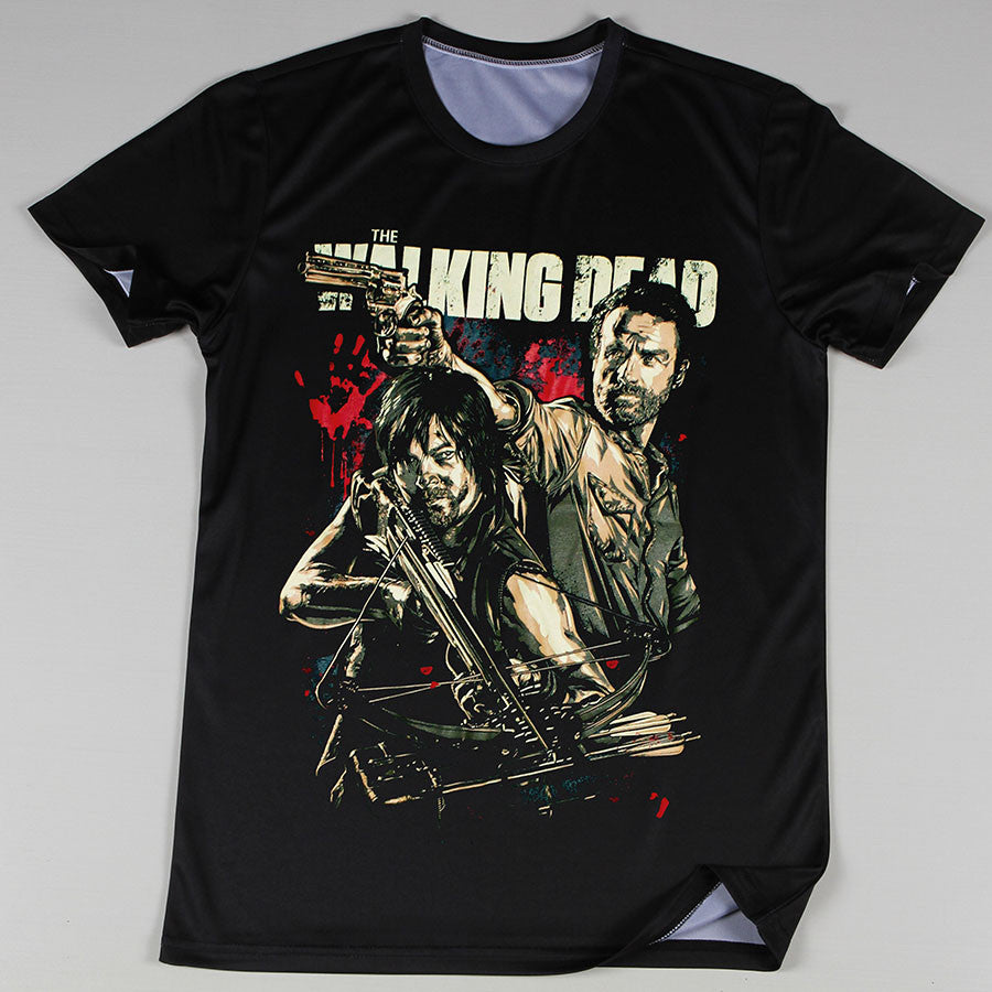 The Walking Dead 3D Oversize Print Rick and Daryl Ringer Tshirts - TshirtNow.net - 3