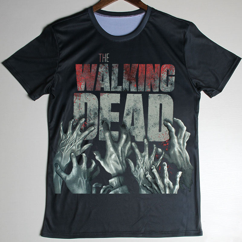 The Walking Dead Zombie Hands Logo Oversize Print T-Shirt - TshirtNow.net - 1