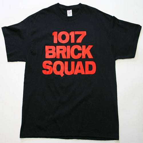 1017 Brick Squad Tshirt: Black With Red Print - TshirtNow.net - 1