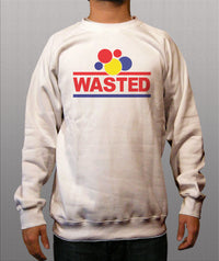 Thumbnail for Wasted White Crewneck Sweatshirt - TshirtNow.net - 1