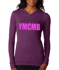 Thumbnail for Womens Young Money YMCMB Soft Thermal Hoodie With Pink Print - TshirtNow.net - 1