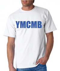 Thumbnail for Ymcmb Tshirt: White With Blue Print - TshirtNow.net - 1