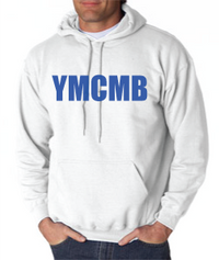 Thumbnail for Ymcmb Hoodie: White With Blue Print - TshirtNow.net - 1