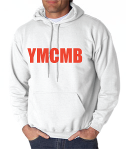 Ymcmb Hoodie: White With Red Print - TshirtNow.net