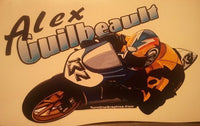 Thumbnail for Alex Guilbeault Racing Cartoon Decal - TshirtNow.net