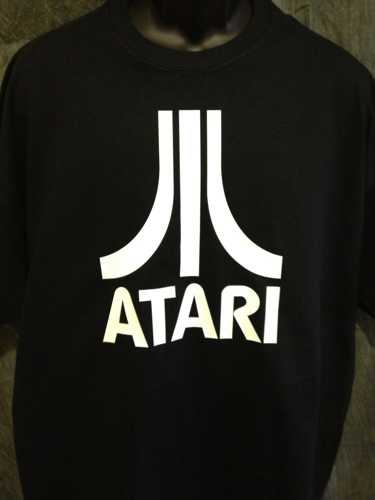 Atari Logo Tshirt: Black With White Print - TshirtNow.net - 5