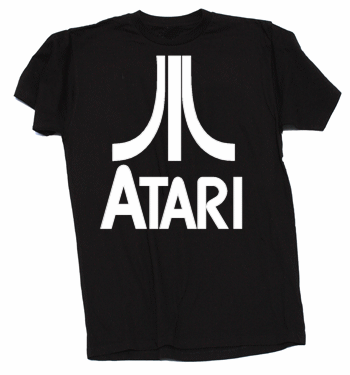 Atari Logo Tshirt: Black With White Print - TshirtNow.net - 4