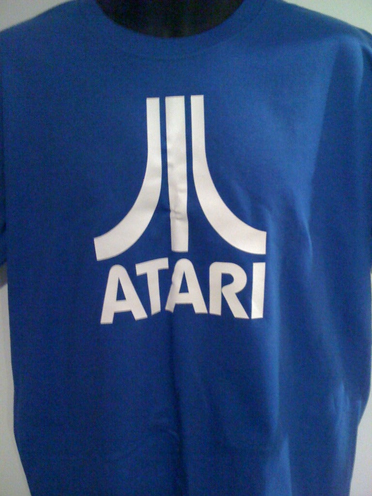 Atari Logo Tshirt: Blue With White Print - TshirtNow.net - 3