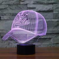 Thumbnail for MLB BALTIMORE ORIOLES 3D LED LIGHT LAMP