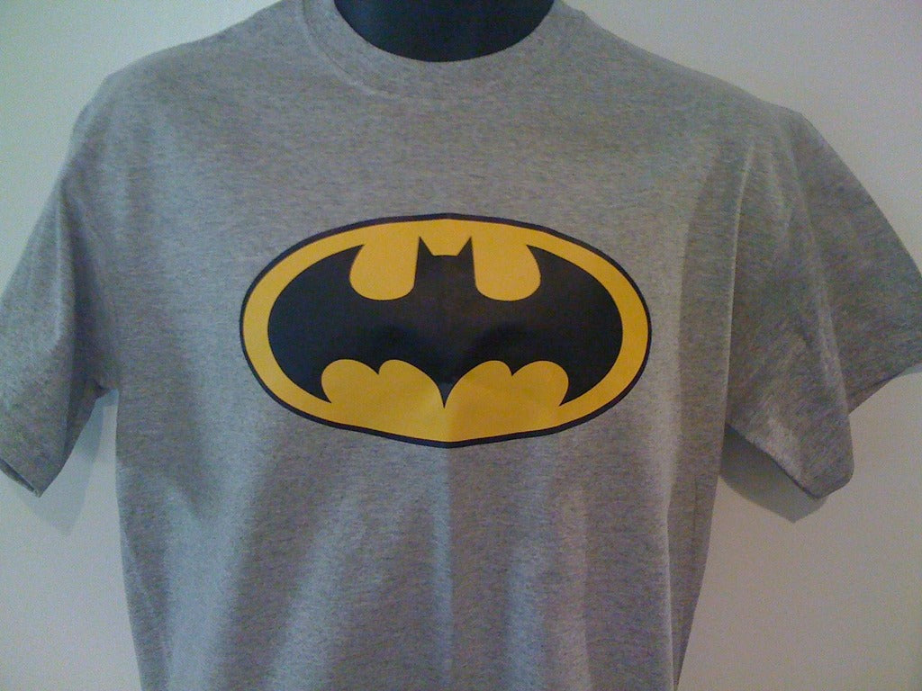 Batman Logo Heather Grey Tshirt - TshirtNow.net - 2