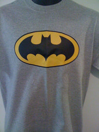 Thumbnail for Batman Logo Heather Grey Tshirt - TshirtNow.net - 3