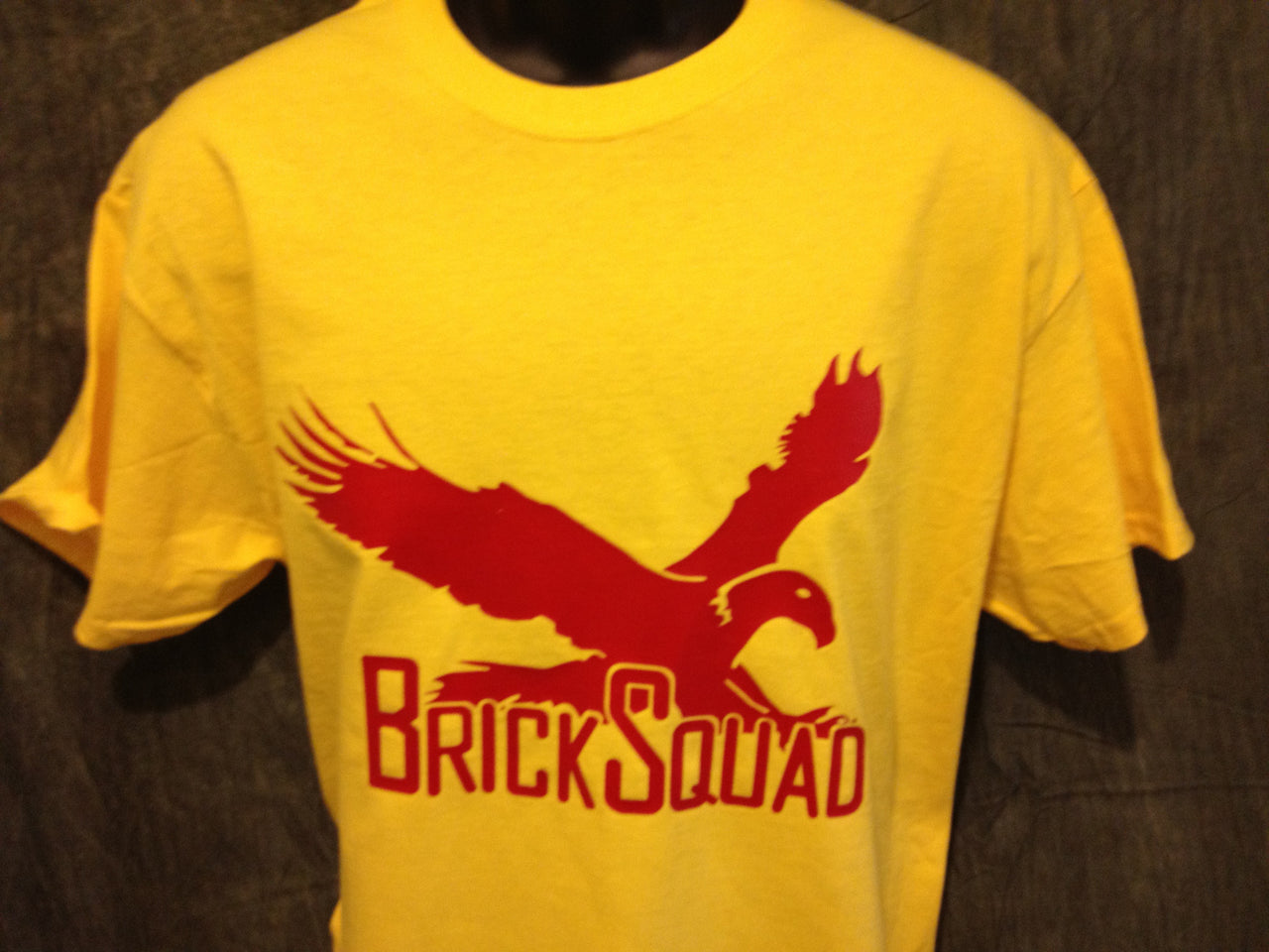 Brick Squad Tshirt: Yellow With Red Print - TshirtNow.net - 3