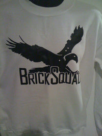 Thumbnail for Brick Squad Tshirt: White With Black Print - TshirtNow.net - 2