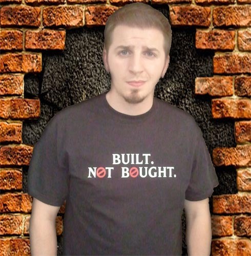 Built Not Bought Combo Tshirt & Decal Ghostbusters NH - TshirtNow.net - 1