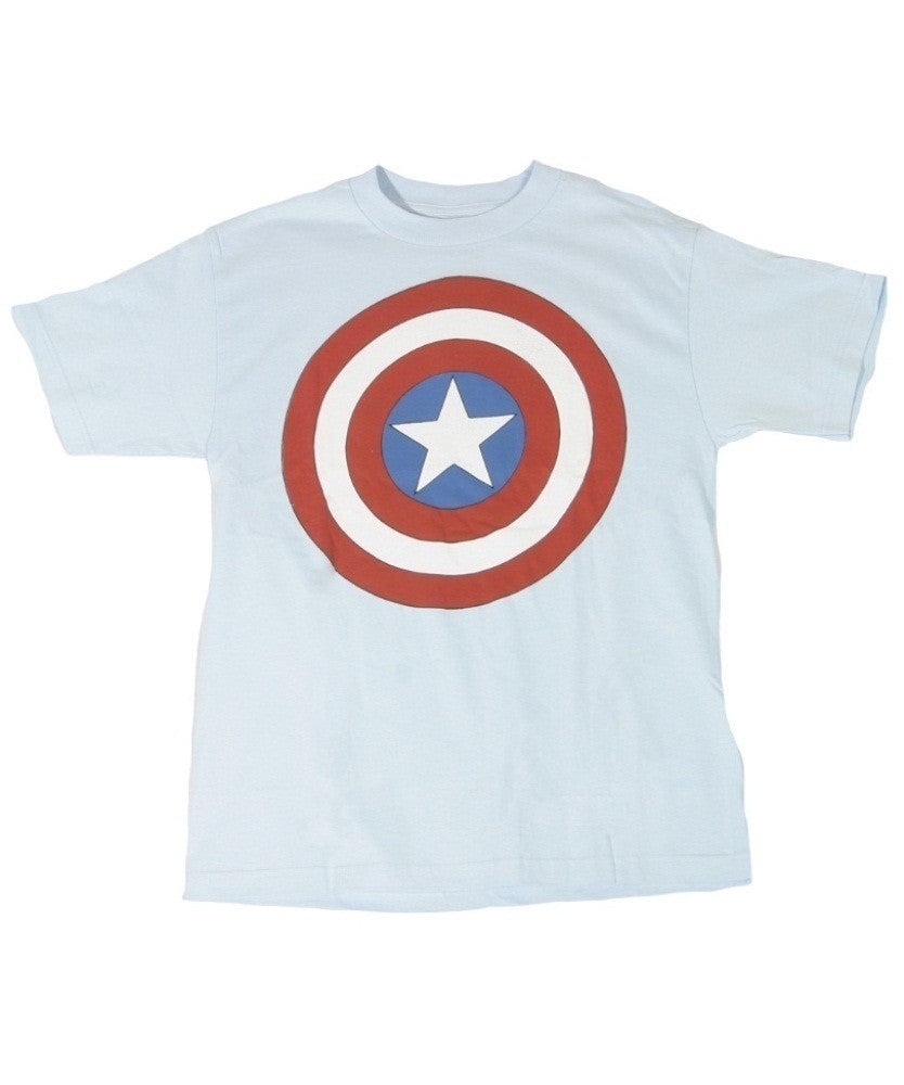 Captain America Shield Logo White Tshirt - TshirtNow.net - 3