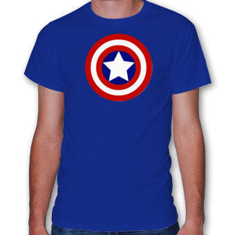 Captain America Shield Logo Royal Blue Tshirt - TshirtNow.net