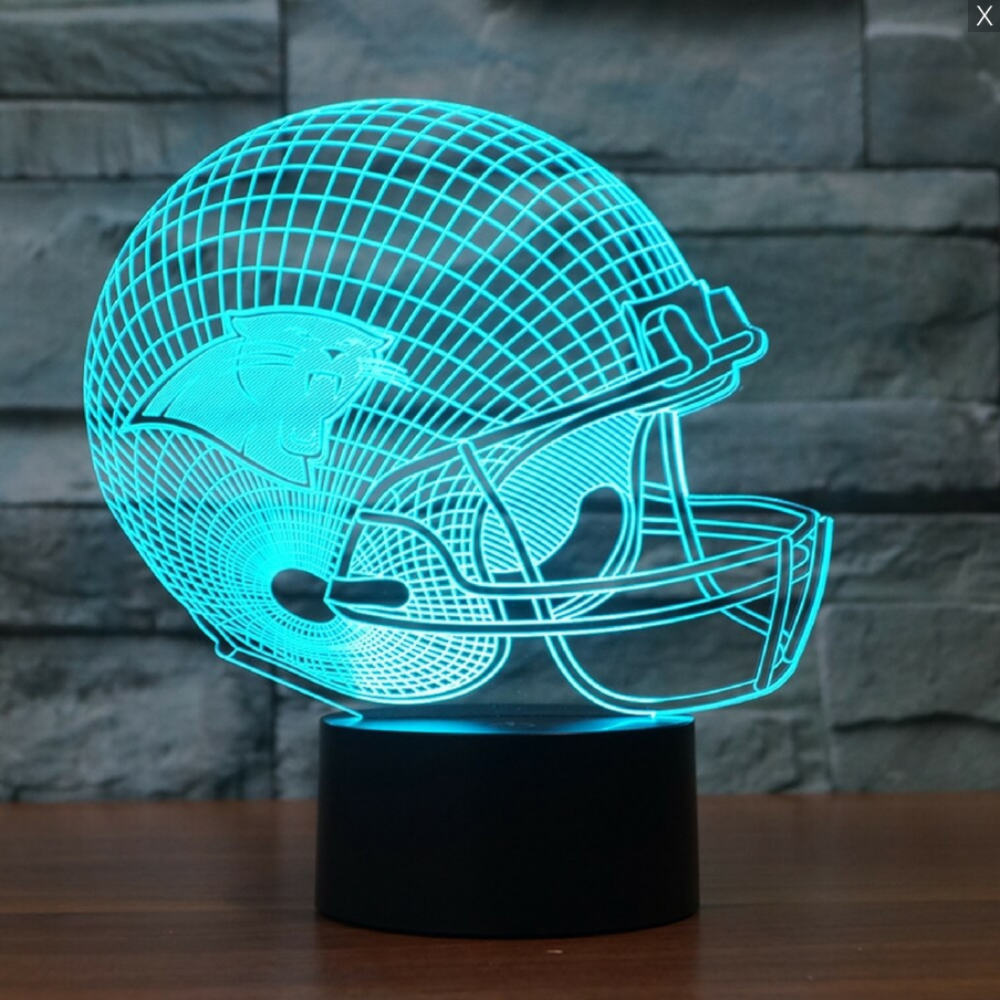 NFL CAROLINA PANTHERS 3D LED LIGHT LAMP