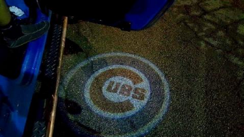 2 MLB Chicago Cubs Wireless LED Car Door Projectors