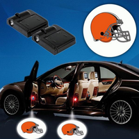 Thumbnail for 2 NFL CLEVELAND BROWNS WIRELESS LED CAR DOOR PROJECTORS