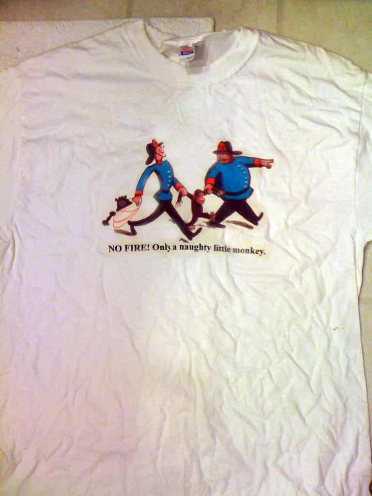 Curious George Fireman Tshirt - TshirtNow.net - 4