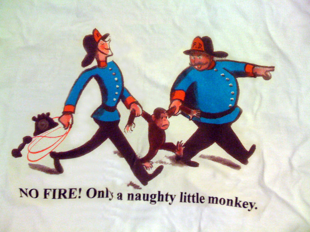 Curious George Fireman Tshirt - TshirtNow.net - 2