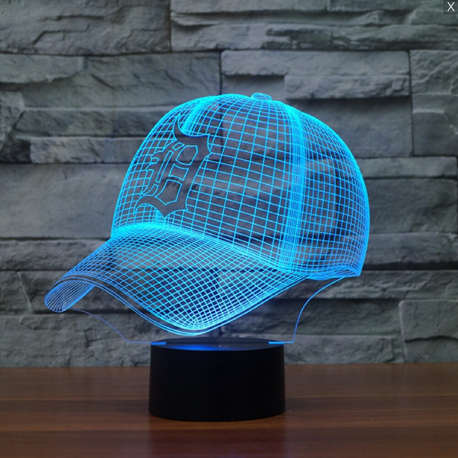 MLB DETROIT TIGERS 3D LED LIGHT LAMP