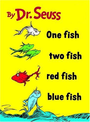 Dr. Seuss One Fish, Two Fish, Red Fish, Blue Fish Tshirt: White Tshirt - TshirtNow.net - 1