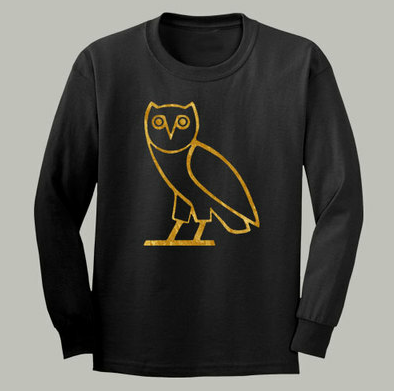 Ovo Drake October's Very Own Ovoxo Owl Gang Longsleeve Black Tshirt - TshirtNow.net - 1