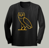 Thumbnail for Ovo Drake October's Very Own Ovoxo Owl Gang Longsleeve Black Tshirt - TshirtNow.net - 1