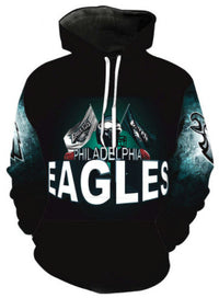 Thumbnail for Philadelphia Eagles Flag Logo Allover 3D Print Hoodie