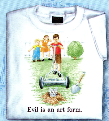 Childhood Evil is an Art Form White Tshirt - TshirtNow.net